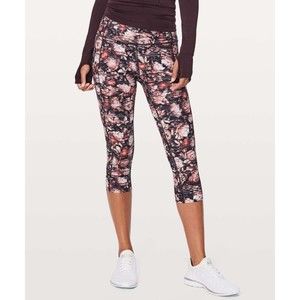 LULULEMON Leggings Fast‎ Free Crop II Nulux 19” Peony
